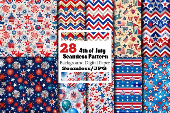 4th of July Seamless Pattern: A Versatile Design for Creative Projects