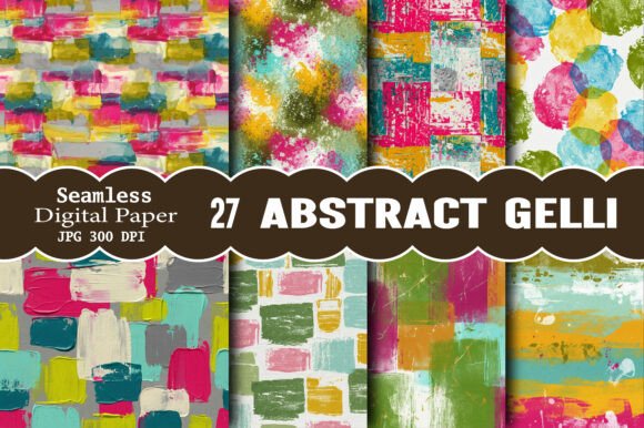 Abstract Gelli Digital Papers: The Universal Creative Toolkit