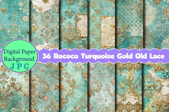 Discover the Versatility of Rococo Turquoise Gold Old Lace in Your Creative Projects