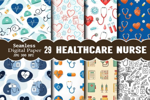 Discover the Versatility of Seamless Healthcare Nurse Pattern Art