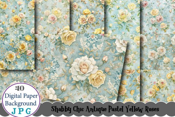 Discover the Versatility of Shabby Chic Antique Pastel Yellow Roses