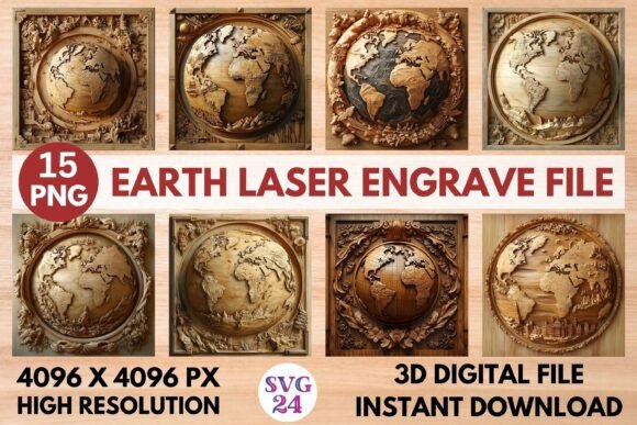 Earth Laser Engrave File: Elevate Your Designs