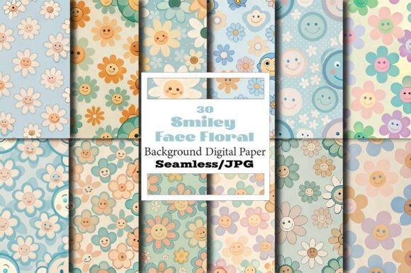 Embracing Creativity with Smiley Face Floral Seamless Pattern: A Versatile Design Solution