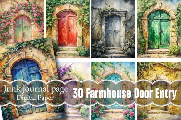 Explore Rustic Charm with Farmhouse Door Entry Junk Journal