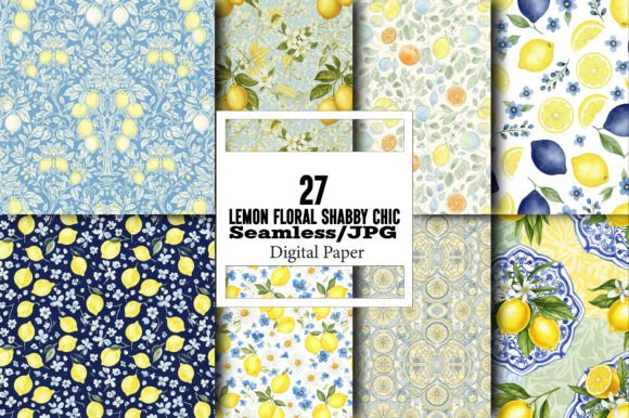 Explore Versatile Lemon Floral Shabby Chic Papers