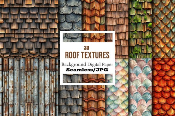 Explore Versatile Roof Textures Digital Papers