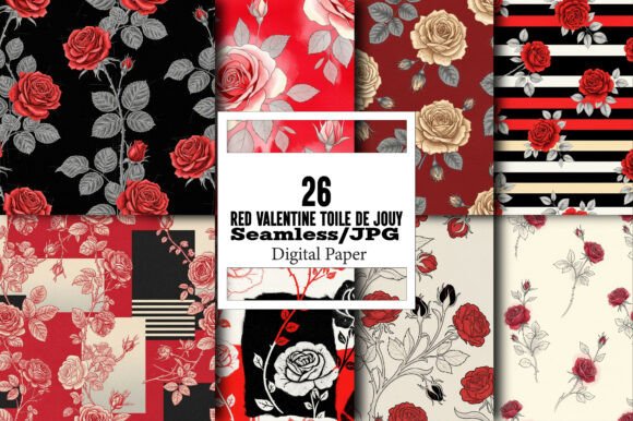 Exploring Red Valentine Toile De Jouy Papers: A Versatile Design Choice