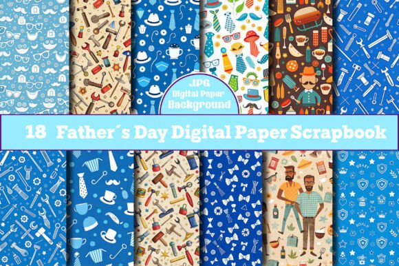 Father's Day Digital Paper Scrapbook: A Creative and Versatile Gift Option