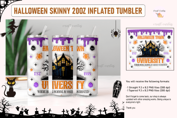 Halloween Town University Tumbler Wrap: Your Guide to Spooky Seasonal Crafts