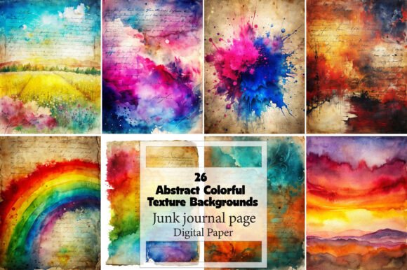 Strategic Use of Abstract Colorful Texture Backgrounds for Enhanced Creativity and Branding