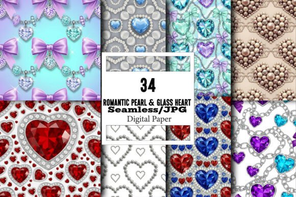 The Romantic Pearl Glass Heart Pattern for Creative Projects