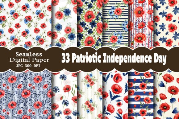 Transform Your Creative Ventures with Patriotic Independence Day Digital Paper