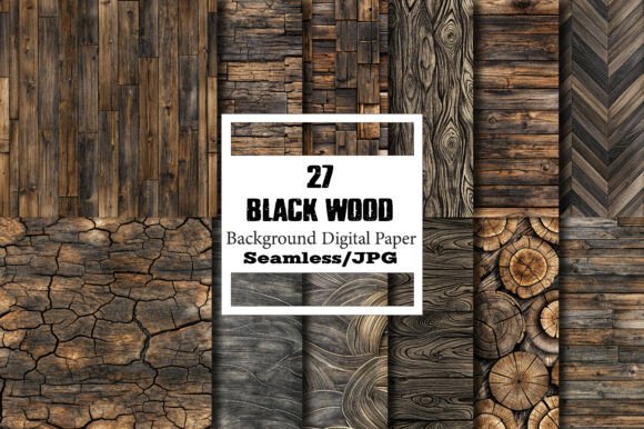 Unleashing Creativity with Black Wood Digital Papers