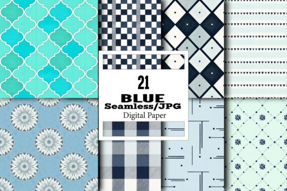 Unlocking Creative Potential with Blue Seamless Pattern Collection