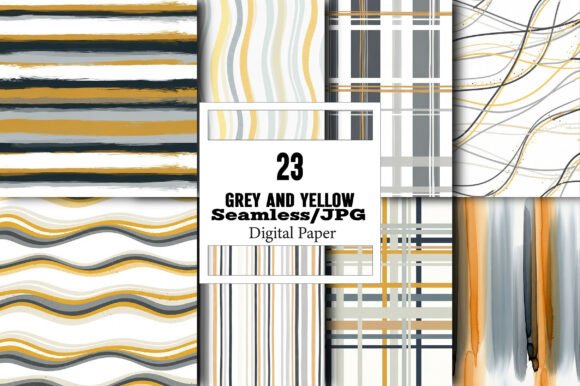 Unlocking Creative Potential with Grey and Yellow Seamless Patterns
