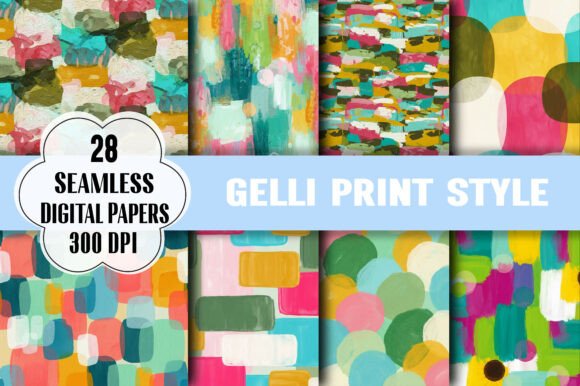 Unlocking Creativity: The Versatile World of Gelli Print Style Digital Papers